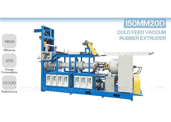 kualitas  90 mm Cold Feeding Rubber Hose Extruder Extrusion Machine with Temperature Control System pabrik
